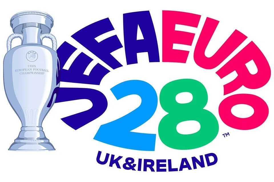 Euro 2028 được tổ chức tại Anh, Scotland, Wales và Cộng hòa Ireland, quy tụ 24 đội tuyển quốc gia.-x
